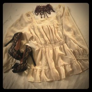 Candies Elegant Elastic Waist Blouse